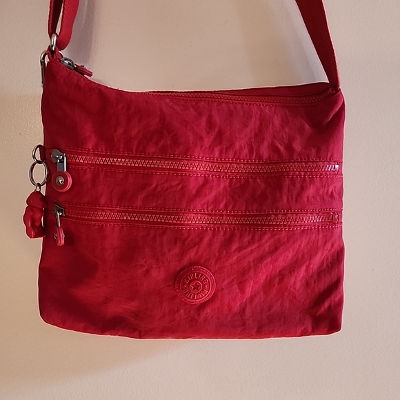 Kipling Alvar Red Nylon Crossbody Bag - Picture 2 of 9